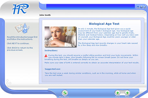 Biological Age Test Instructions